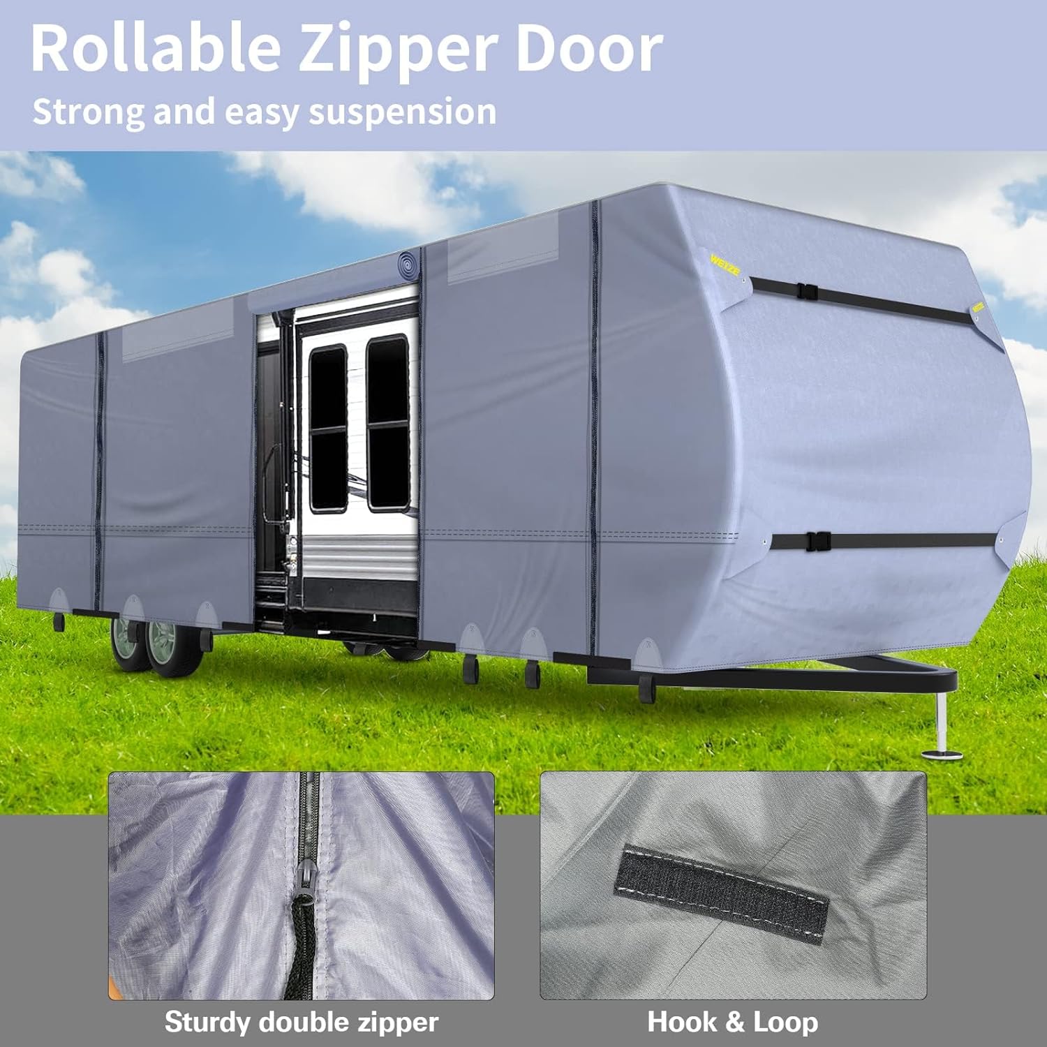 Weize Travel Trailer RV Cover - Suitable for 31'1''-34' Motorhomes