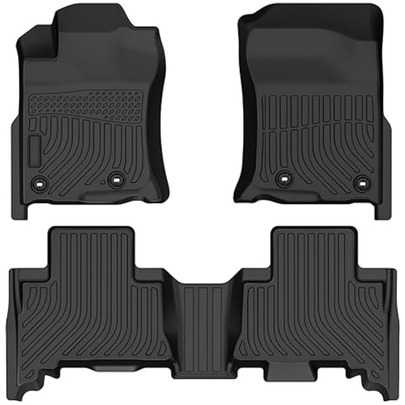 Floor Mats Fit for 2014-2024 Lexus GX460, Fits 2013-2024 Toyota 4Runner TPE All Weather Custom Fit Car Floor Liner, 1st and 2nd Row Full Set Car Mats WEIZE