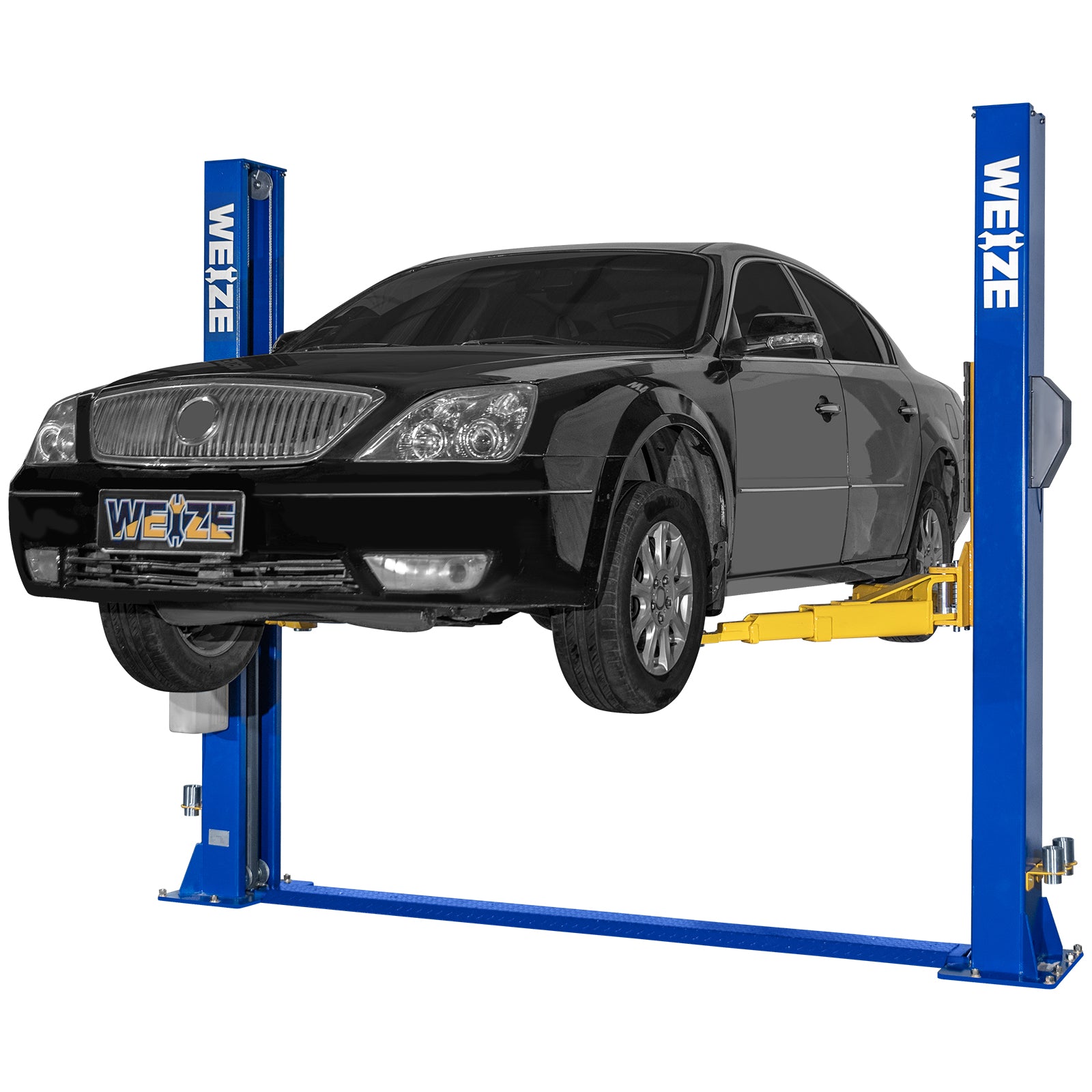 WEIZE 2 Post Automotive Car Lift, 12000 lbs Capacity, 220V 4HP Powerful Motor with Single Point Lock Release