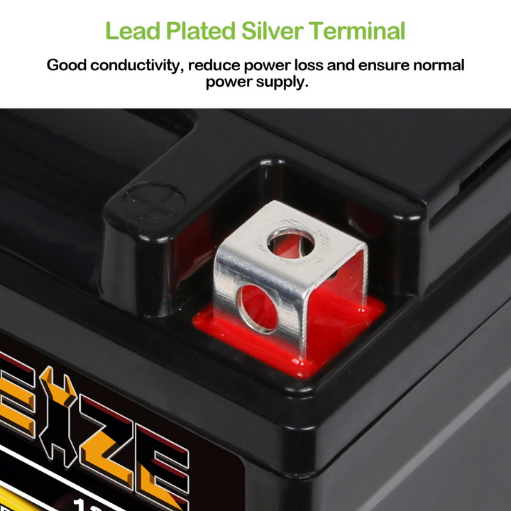 WEIZE YTZ7S-BS 12V 6Ah High Performance - Maintenance Free AGM Battery Replacement YTZ7S Compatible with Honda TRX450ER TRX450R ATV Motorcycle WEIZE