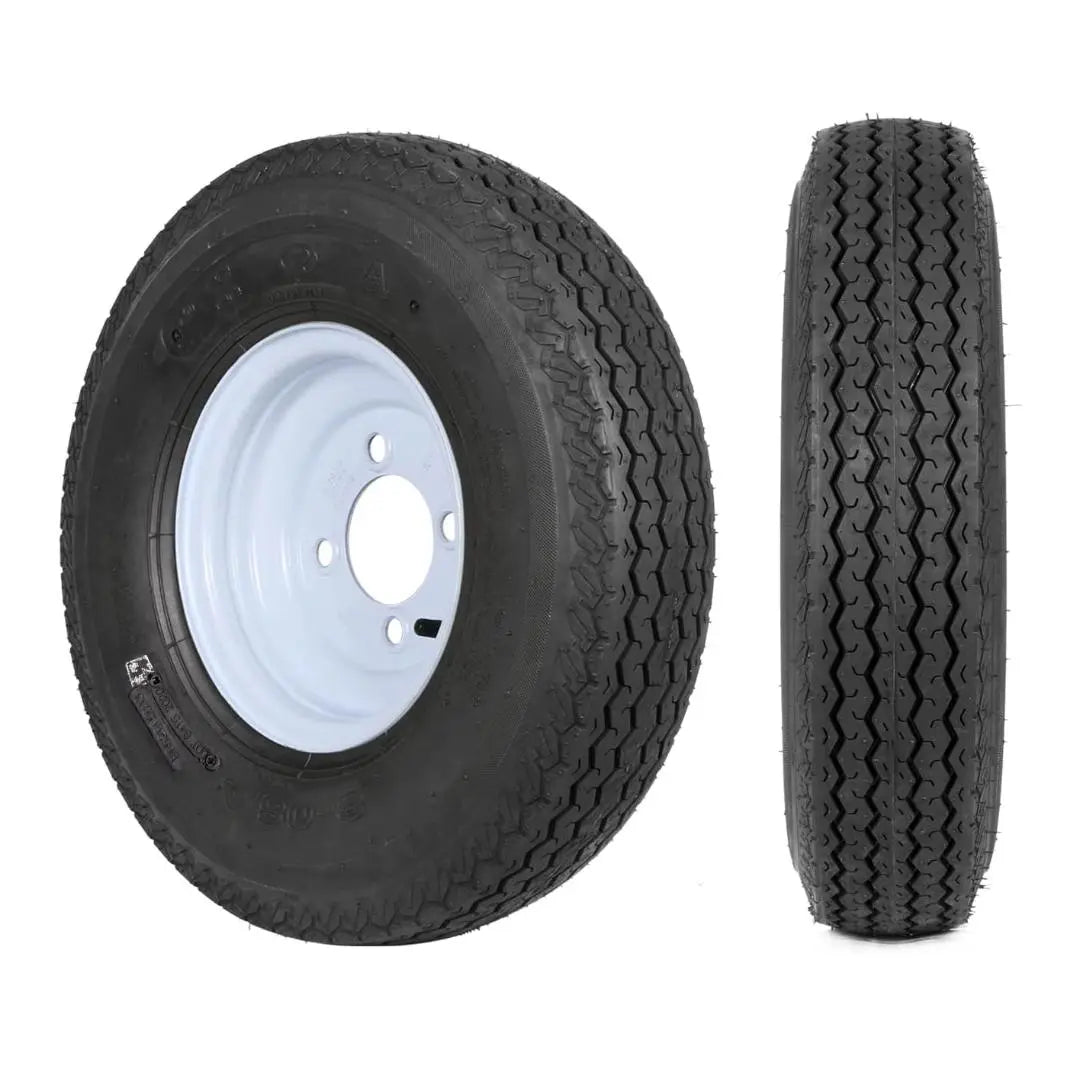 4.80-8 Bias Trailer Tire with 8" Wheel - 4 on 4" - Load Range C (2-PACK) WEIZE