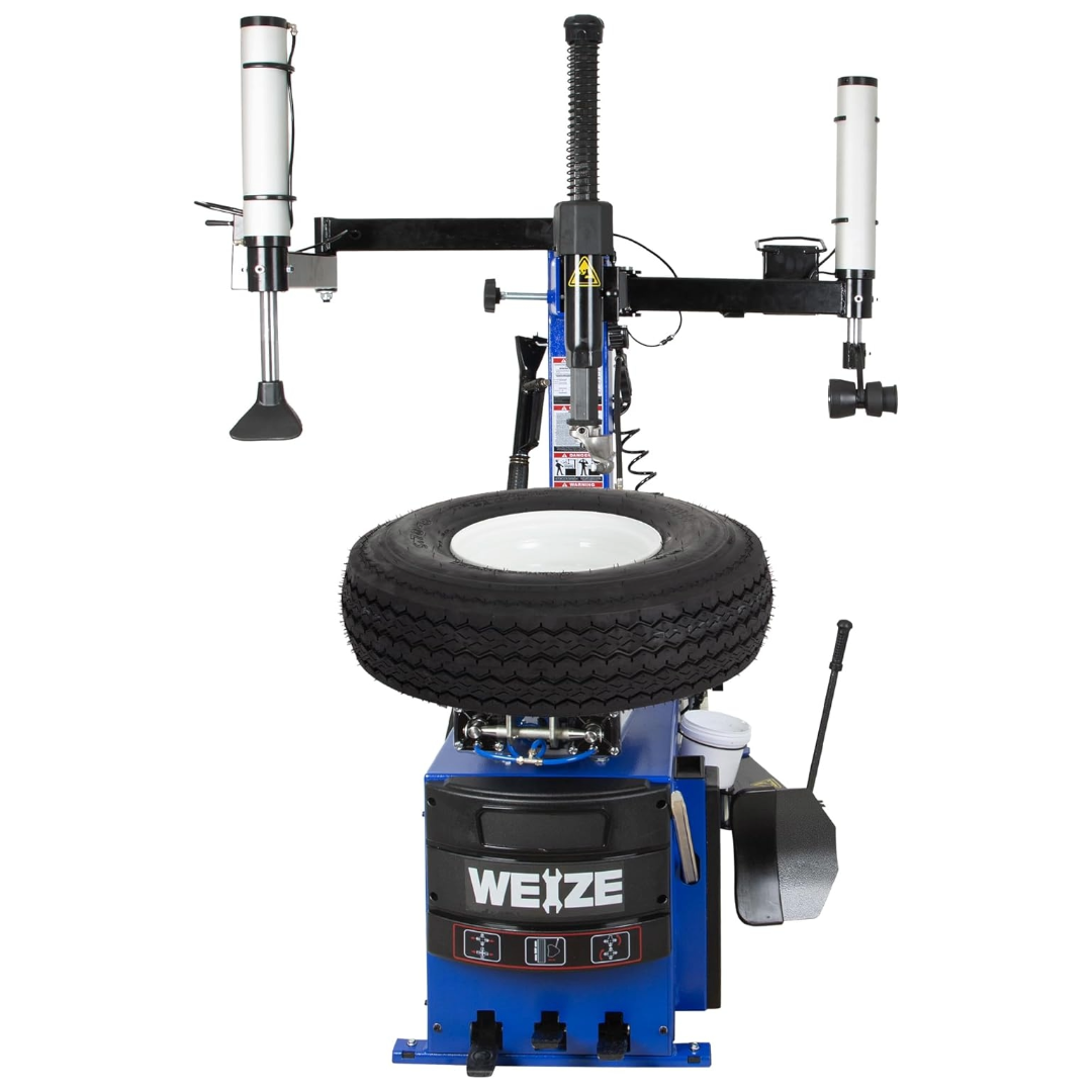 WEIZE New Tire Changer with Robo-Arm & Robo-Roller Tool, Electric Motor and 2 Helper Arms