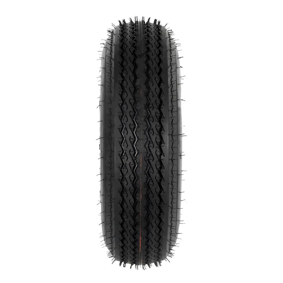 5.70-8 Bias Trailer Tire with 8" White Wheel - 4 on 4" - Load Range C (2-PACK) WEIZE