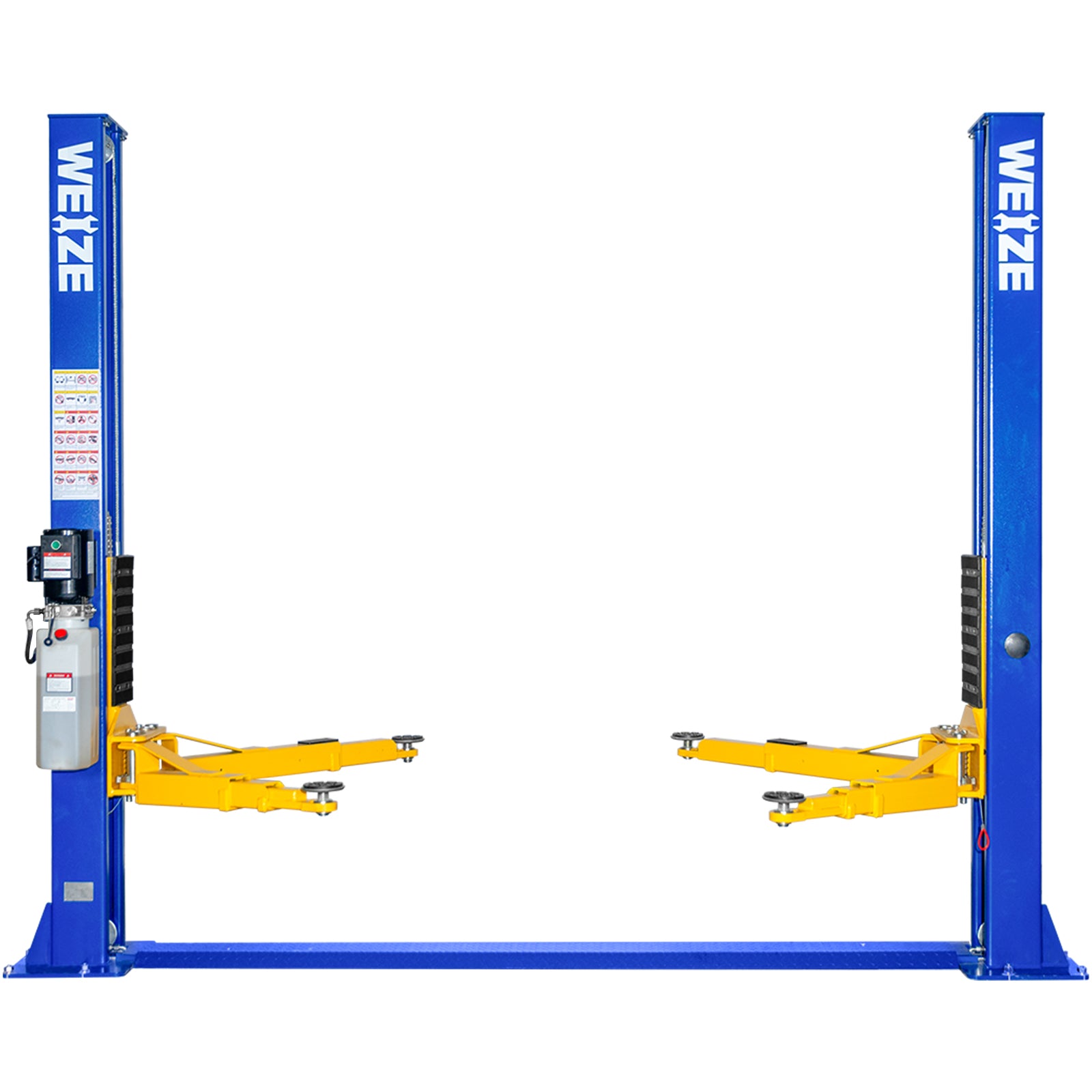 WEIZE 2 Post Automotive Lift, 11000 lbs Capacity with 220V 3HP Motor and Double Point Lock Release