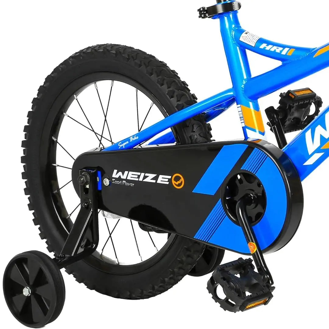 Kids Bike, 16 Inch Children Bicycle for Boys Girls Ages 4-6 Years Old, Rider Height 38-48 Inch, Coaster Brake (Blue) WEIZE