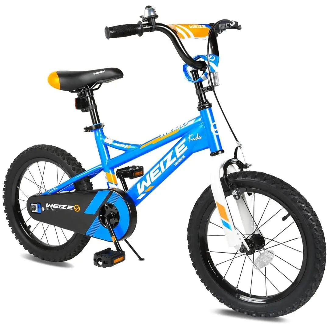 Kids Bike, 18 Inch Children Bicycle for Boys Girls Ages 5-10 Years Old, Rider Height 42-52 Inch, Coaster Brake (Blue) WEIZE