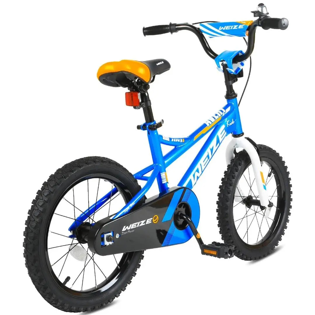 Kids Bike, 18 Inch Children Bicycle for Boys Girls Ages 5-10 Years Old, Rider Height 42-52 Inch, Coaster Brake (Blue) WEIZE