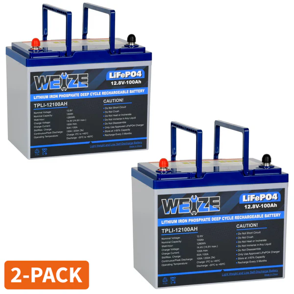 WEIZE LiFePO4 Lithium Camper Vans Batteries - WEIZE