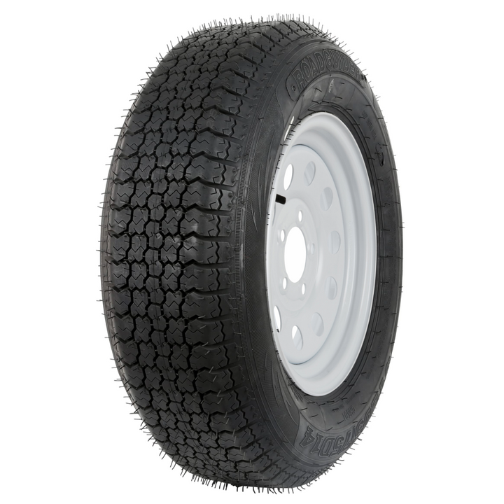 ST205/75D14 Trailer Tire with 14" Rims, 205 75D14, 5 Lug on 4.5", 6PR, Load Range C (2-Pack) WEIZE
