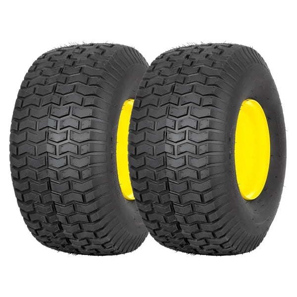 WEIZE 20x8.00-8 Rear Tire with Wheel Assembly Replacement for John Deere Riding Mowers, 3.48" Offset Hub, 0.757" Bushing with 0.197" Keyway, 20x8-8 20x8x8 Turf Tire, 4 Ply, 965lbs Capacity, Set of 2 WEIZE