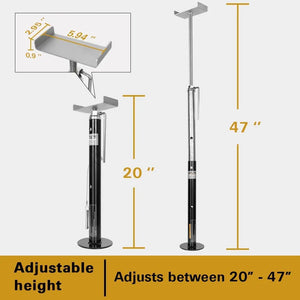 WEIZE Heavy Duty Slide Out Support - Adjusts from 20" to 47", 5000lb Capacity Each, Rust Resistant Steel Quick-Lift RV Stabilizer Jacks, Set of 2 WEIZE