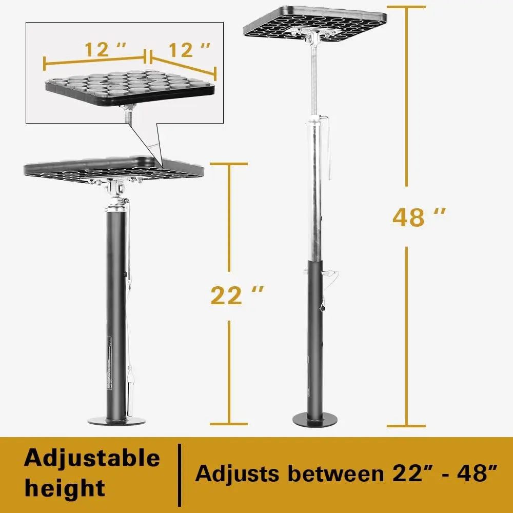 WEIZE RV Patio Supports, Support to Toy Hauler Patios, and Flat Bottom Slide-Outs, 1000lb Capacity Each, Adjustment 22-inches to 48-inches WEIZE