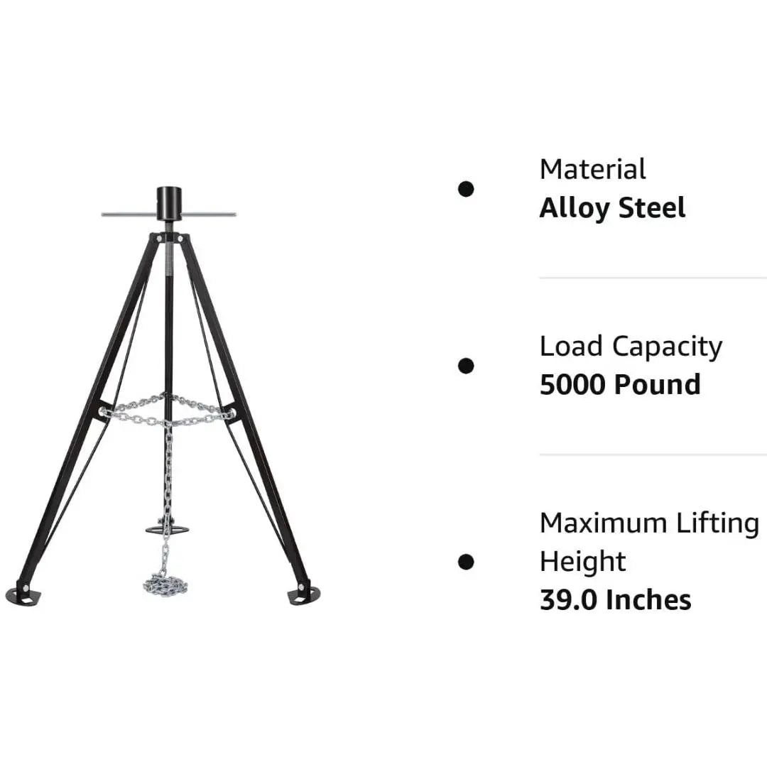 Weize 5th Wheel Tripod Stabilizer, Durable King Pin Stabilizer Adjustable from 39" to 53", 5000lb Load Capacity WEIZE